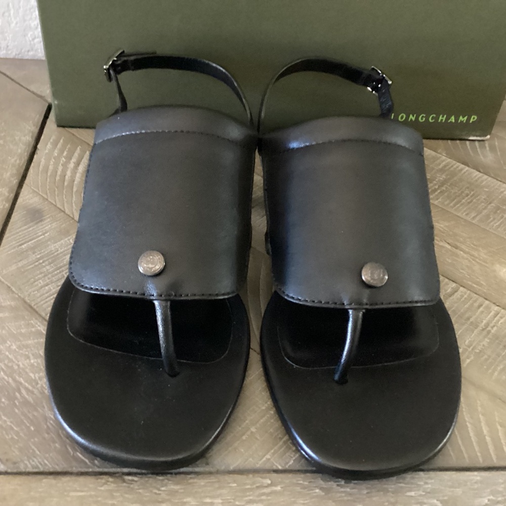 Longchamp Shield Sandal (Women) 8US / 39EU